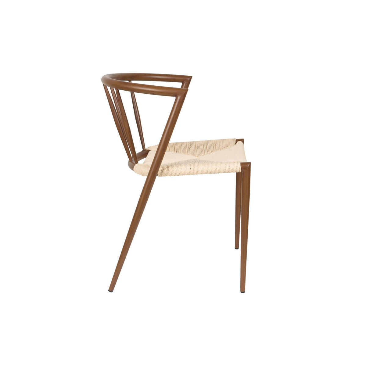 ESSZIMMERSTUHL Che Braun - 2 er Set - Beige/Braun, Metall (52/70/46cm) - Housecraft Living