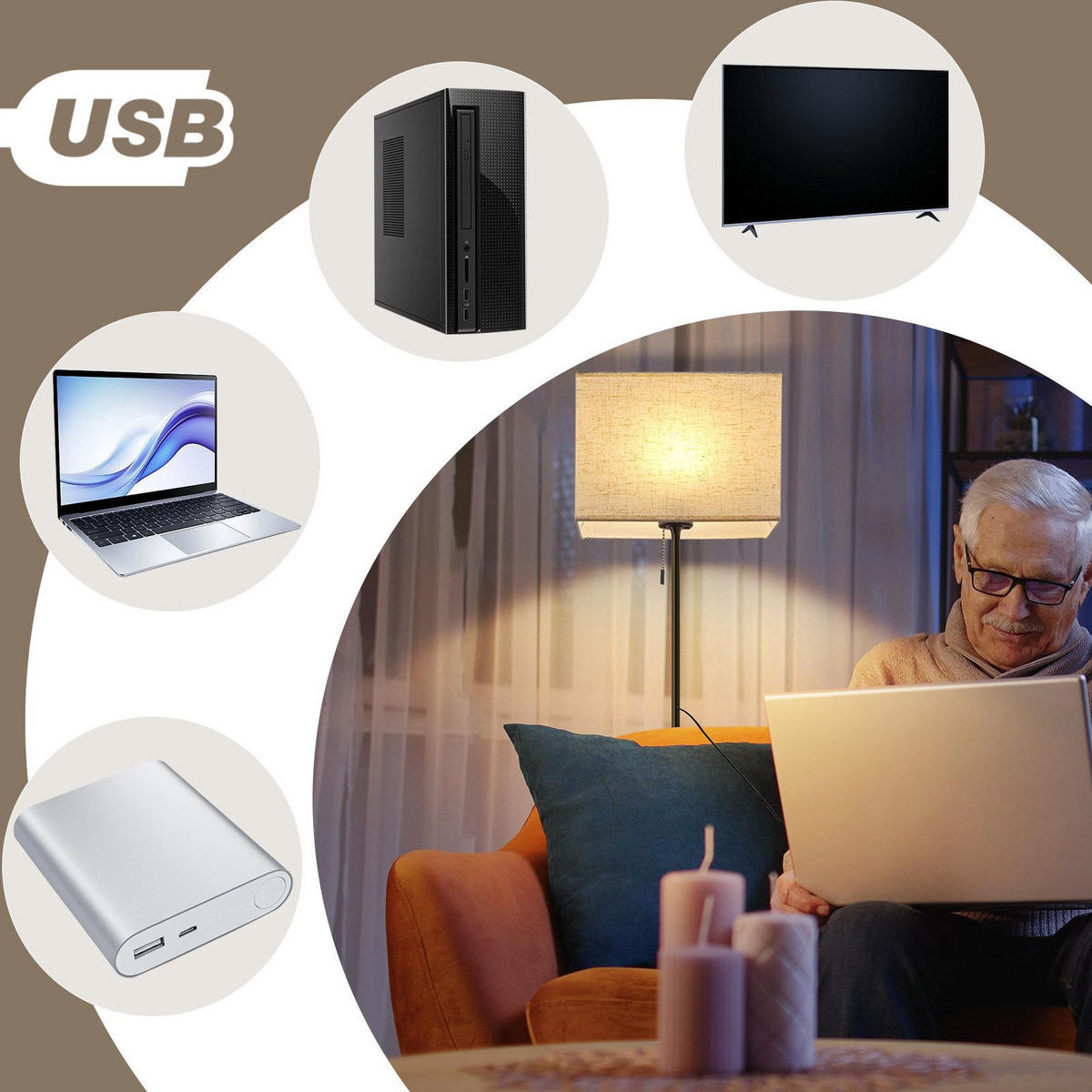 LED-STEHLAMPE Yama 134/16/25.5cm - Schwarz, Metall (134/16/25.5cm) - Nettlife