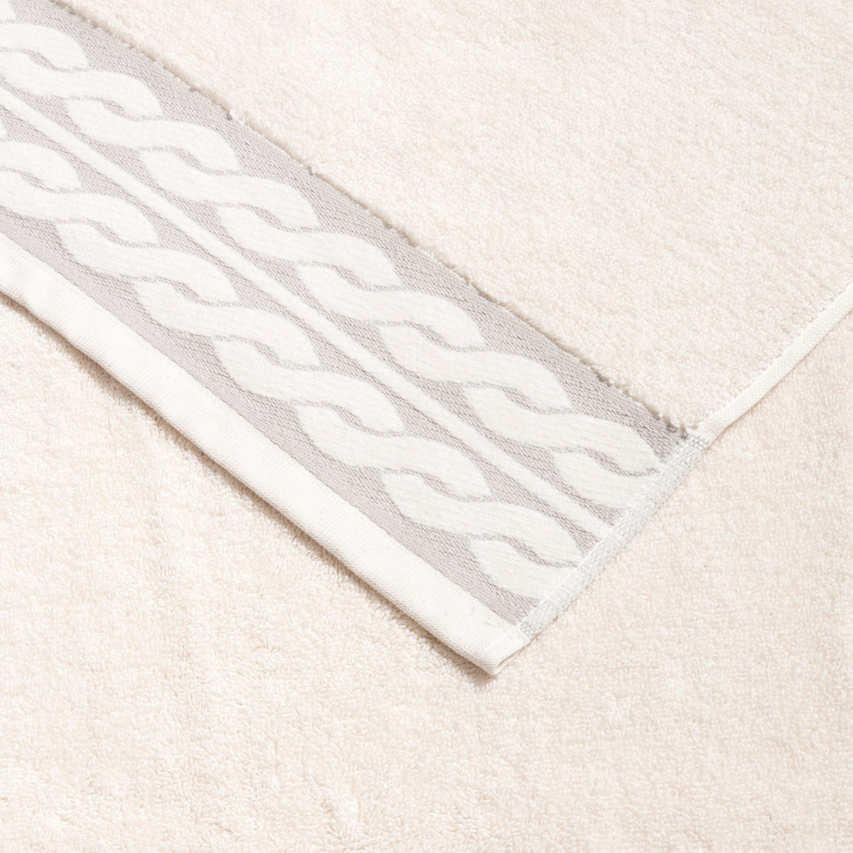 HANDTUCH COSY KNITS - Kaschmir/Naturfarben, Textil (50/100cm) - MÖVE