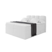 BOXBETT mit Matratze H3|H4 - NINA KING - 160x200 cm - Weiß - Weiß, Holzwerkstoff (160/200cm) - ALTDECOR