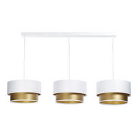 HÄNGELEUCHTE Gold 30/88 cm - Weiß, Kunststoff (30/2.6/88cm) - ONZENO