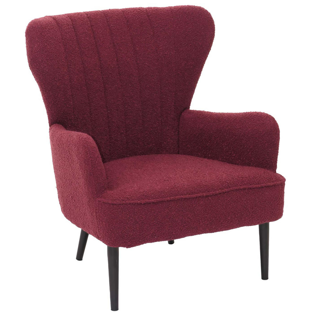 LOUNGE-SESSEL Bordeaux - Bordeaux, Textil (75/80/78cm) - MCW