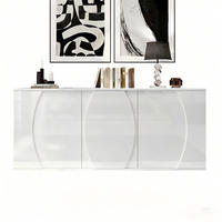 SIDEBOARD 150/40/70 cm Weiß aus Spanplatte mit LED-Beleuchtung - Weiß, Holzwerkstoff (40/70/150cm) - OKMYHOME