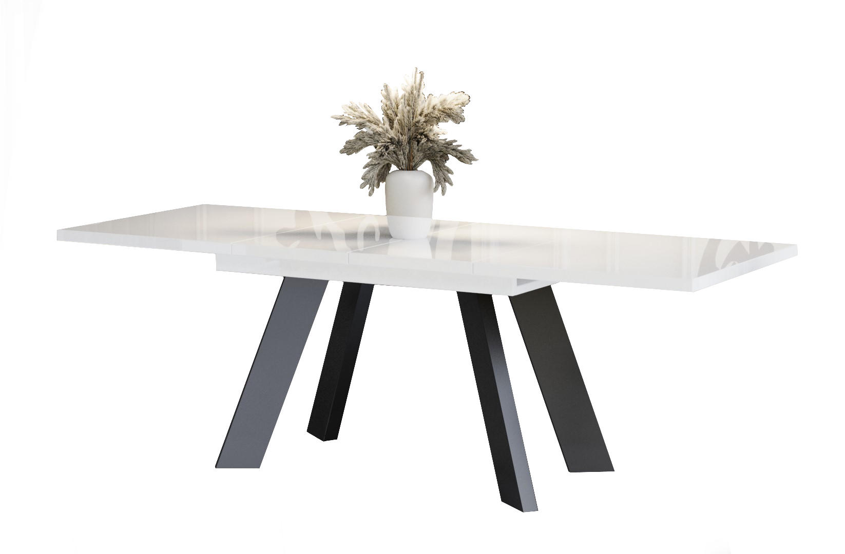 Endo-Moebel Esstisch Weiß Hochglanz 80x76x130 cm