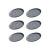 ESPRESSOUNTERTASSEN Jasper schwarz ø 10.5 cm 6er Set - Schwarz, Keramik (10.5cm) - Ritzenhoff Breker