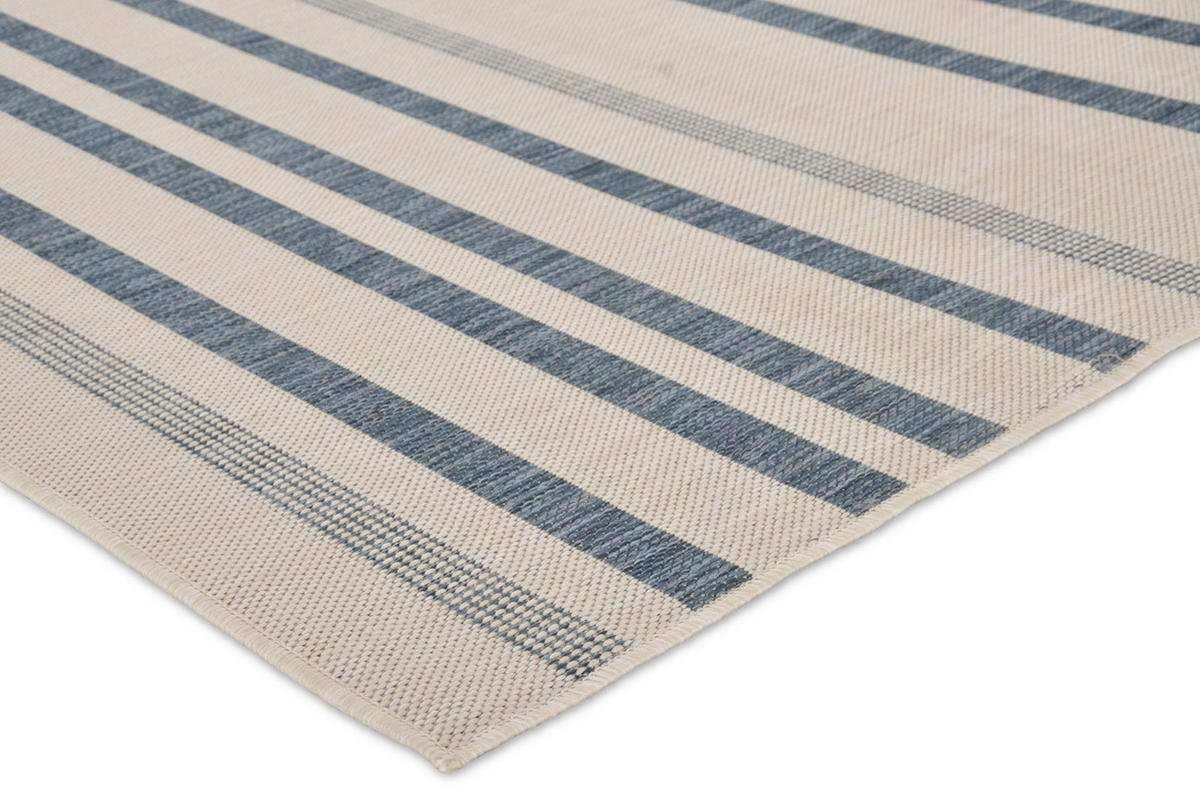 OUTDOOR-TEPPICH Terrace Weiß/Azurblau 80x150 cm - Multicolor, Textil (80/150cm) - Vercai Rugs