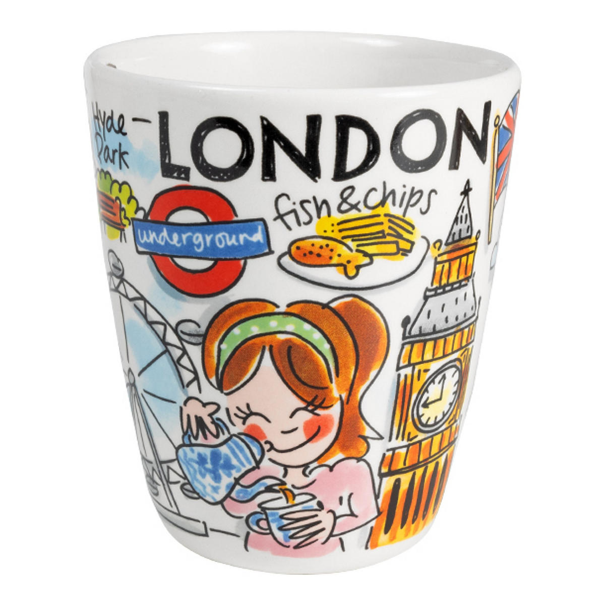BECHER Blond Stadtikone London in Bunt - 350 ml - Multicolor, Keramik (0.35L) - Blond Amsterdam
