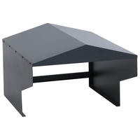 GARÁŽ pro sekačku-robota, antracitová - antracitová, kov (57/42/70cm) - MCW