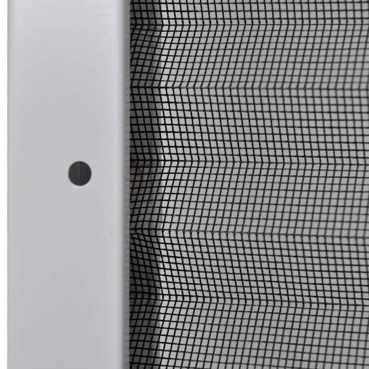INSEKTENSCHUTZ-PLISSEE Für Fenster Jalousie Aluminium 80/120 Cm - Weiß, Glas (80/120/120cm) - vidaXL