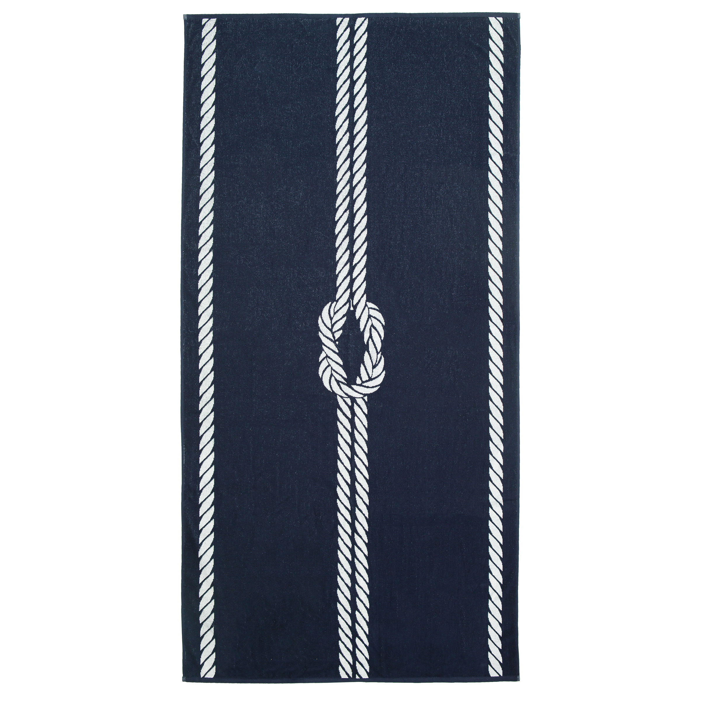 STRANDTUCH, 100x200 cm, 100% Baumwolle, Blau - Dunkelblau, Textil (100/200cm) - Zollner