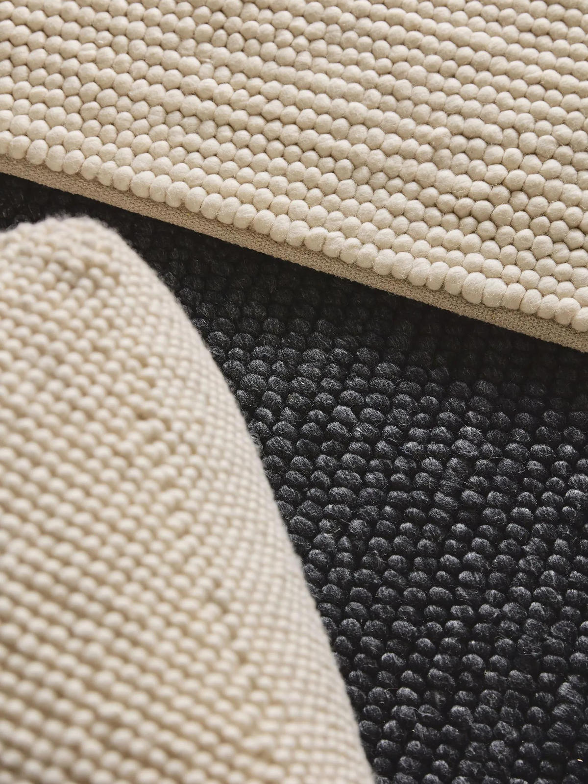 WOLLTEPPICH Beads Cream 160x230 cm - Creme, Textil (160/230cm) - benuta Pure