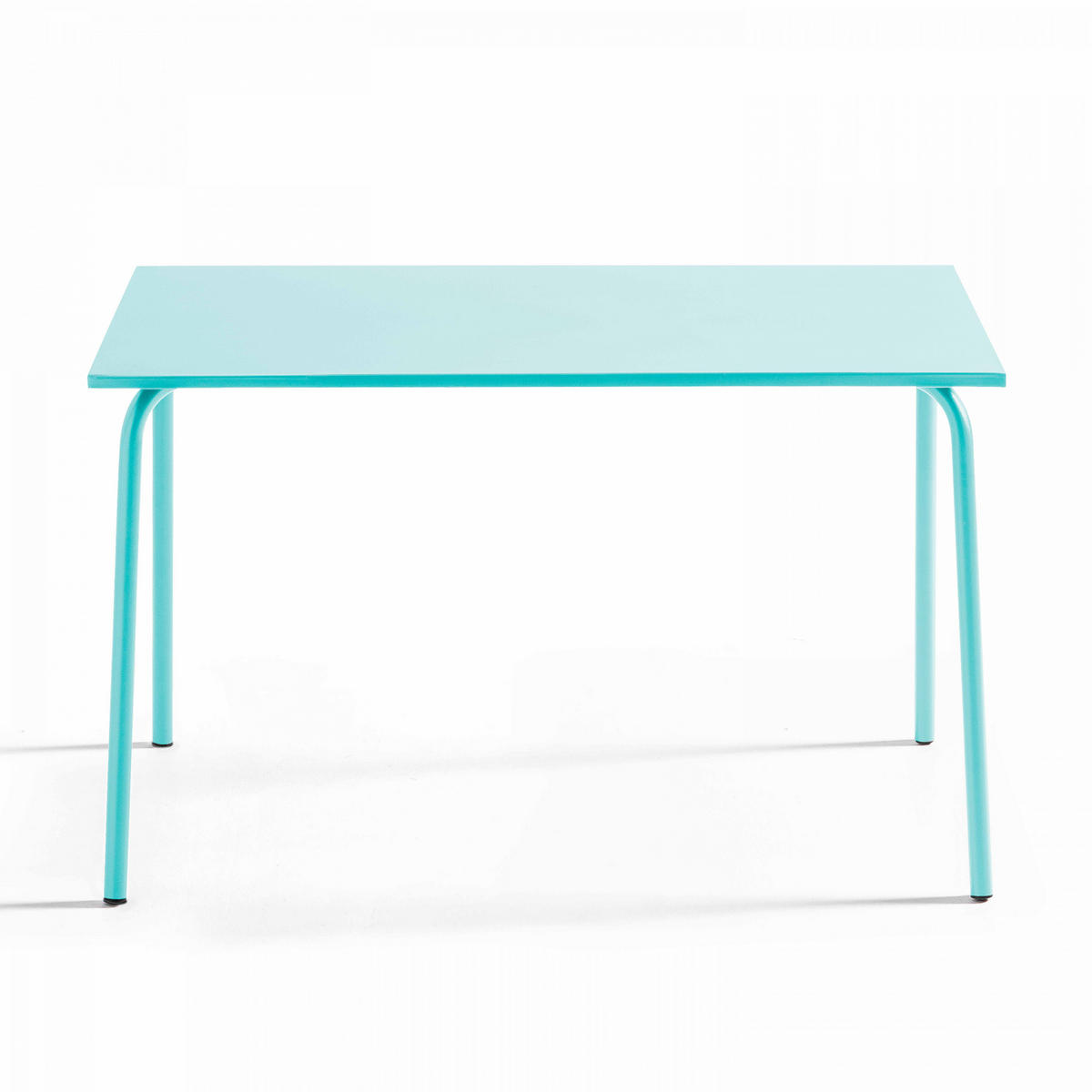 GARTENTISCH , Türkisblau - Hellblau, Metall (120/70/72cm) - Oviala