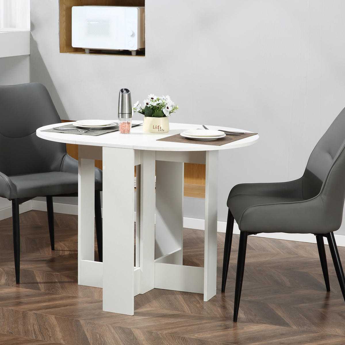 ESSTISCH Weiß 1 Stück - Weiß, Kunststoff (104/76/73.7cm) - GiPP