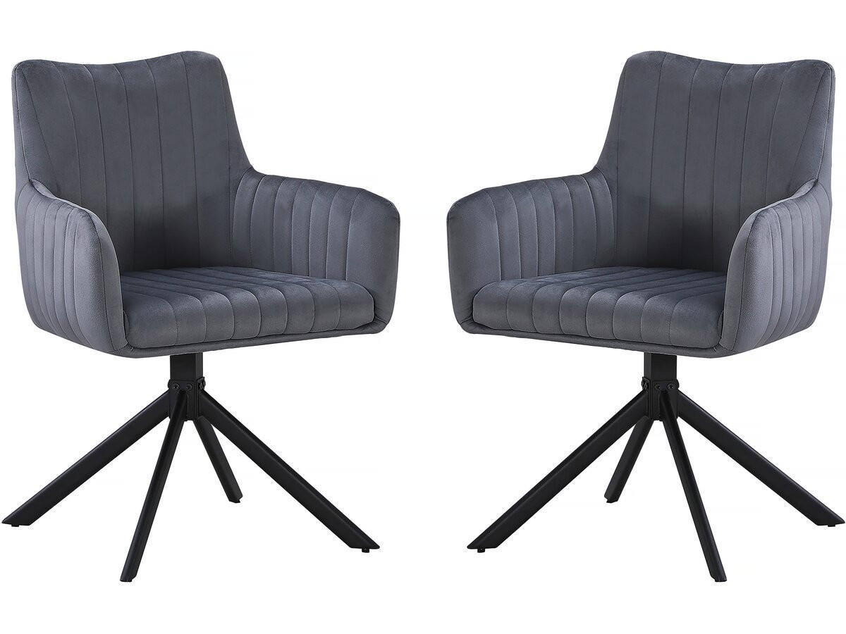 STUHL & BARHOCKER pharell Grau - Grau, Textil (61/87/58cm) - Habitat Garten