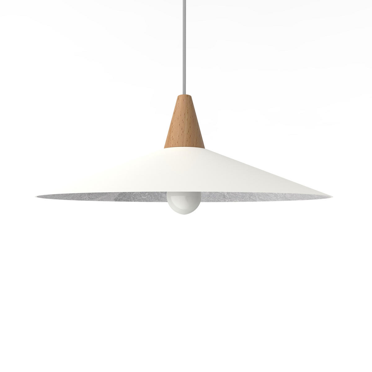 HÄNGELEUCHTE - Weiß, Metall (40/40/15cm) - Lumicom