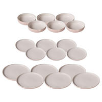 TELLER UND SCHALENSET Jasper rosa 18er Set - Robinienfarben, Keramik (1/1/1cm) - Ritzenhoff Breker