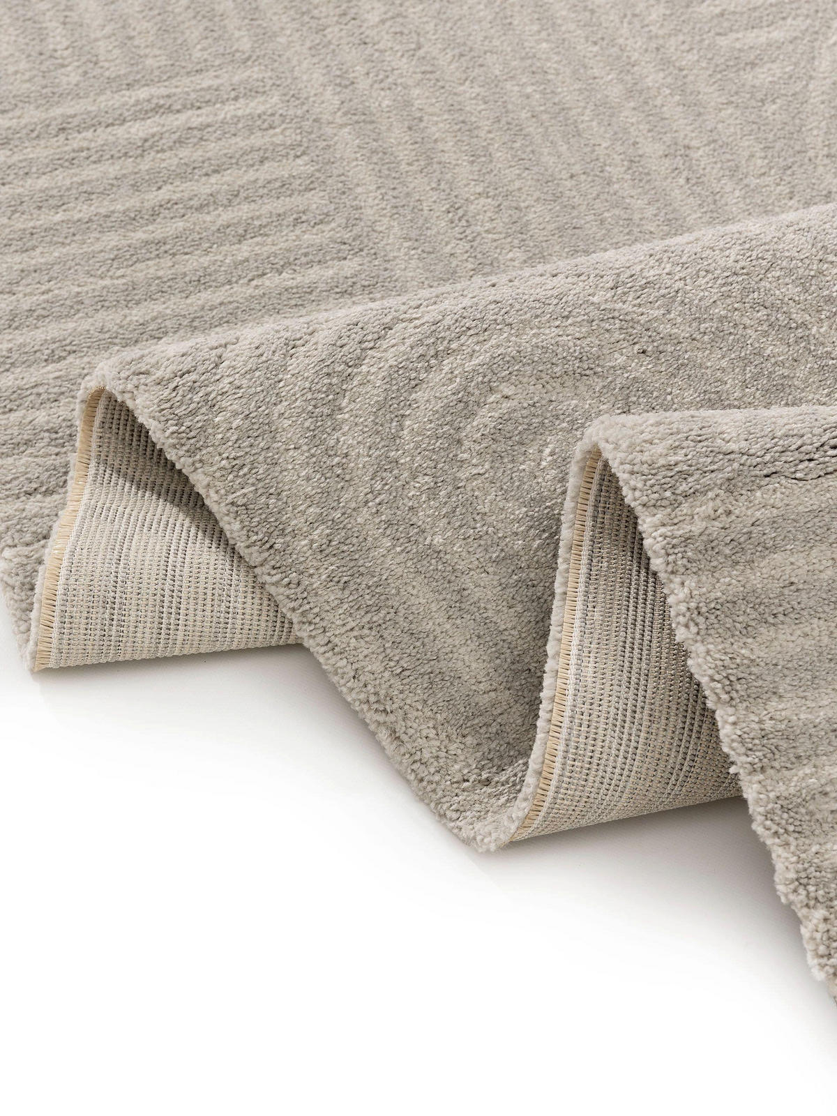 TEPPICH Tacoma Hellgrau 120x170 cm - Hellgrau, Textil (120/170cm) - benuta Nest