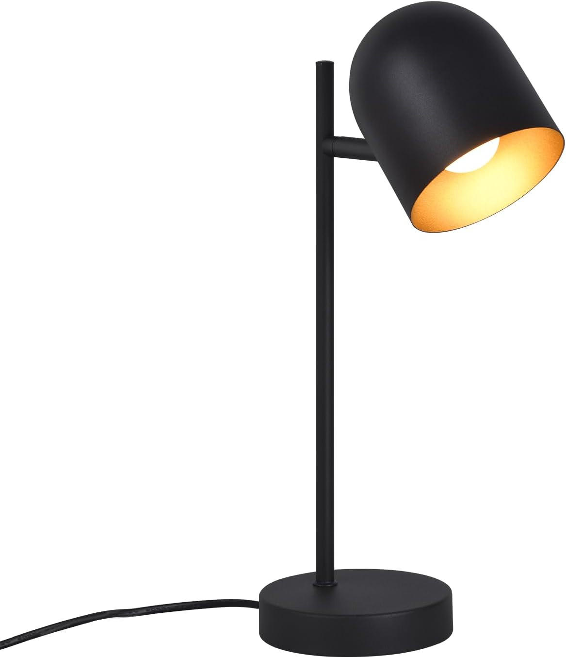ZMH Tischlampe Schwarz 12x35x21.5 cm
