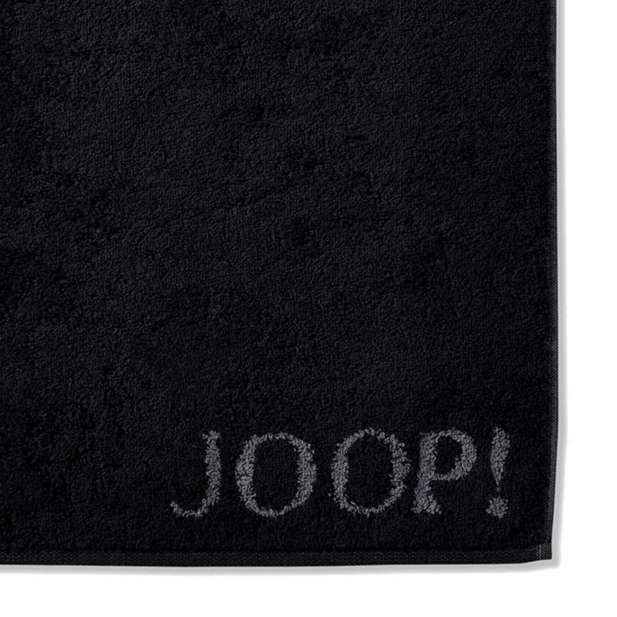 GÄSTETUCH Unisex Classic Frottier Schwarz 3er Pack Baumwolle - Schwarz, Textil (200/135cm) - Joop!