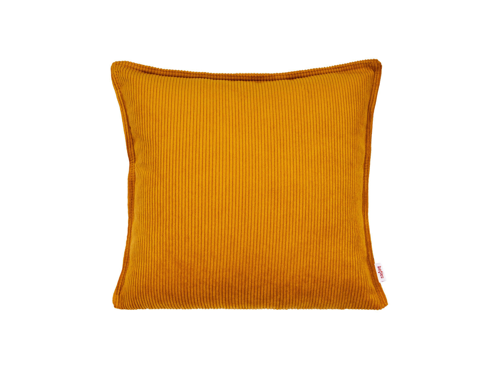 KISSENHÜLLE HYggelig No.1 kurkuma-gelb Cord-Samt 40/40 cm - Gelb, Textil (40/40cm) - beties Heimtextil