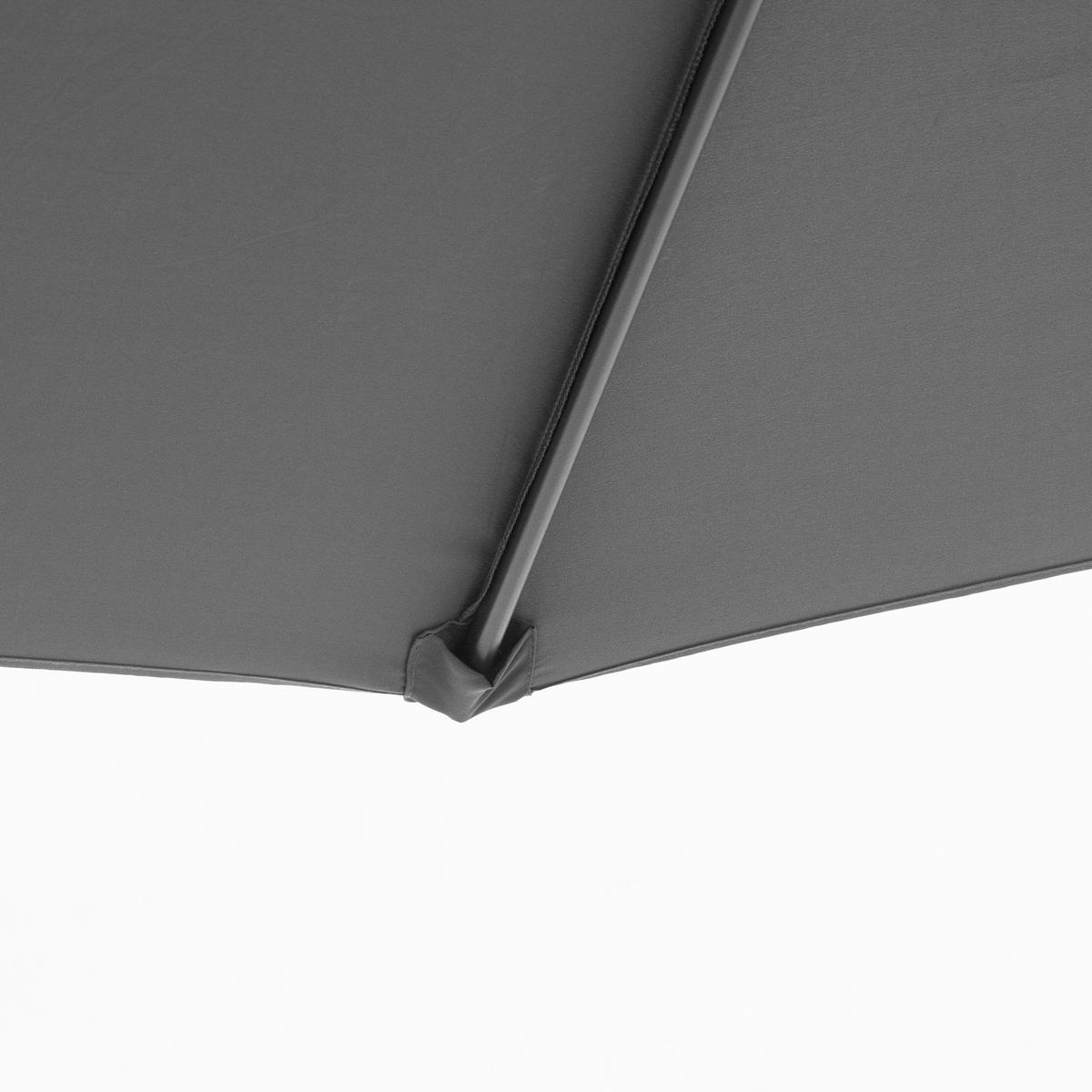 AMPELSCHIRM Grau Ø 295 cm - Grau, Textil (295/295cm) - PANGIVO