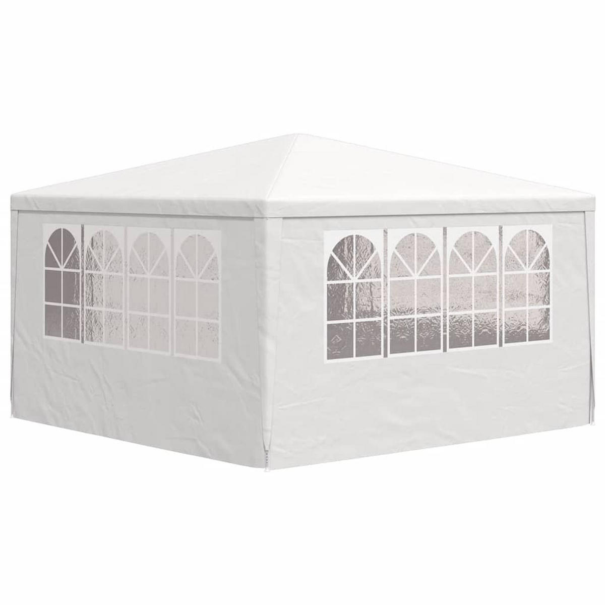 PROFI-PARTYZELT Mit Seitenwänden 4/4 M Weiss 90 G/M² - Weiß, Kunststoff (400/275/400cm) - vidaXL