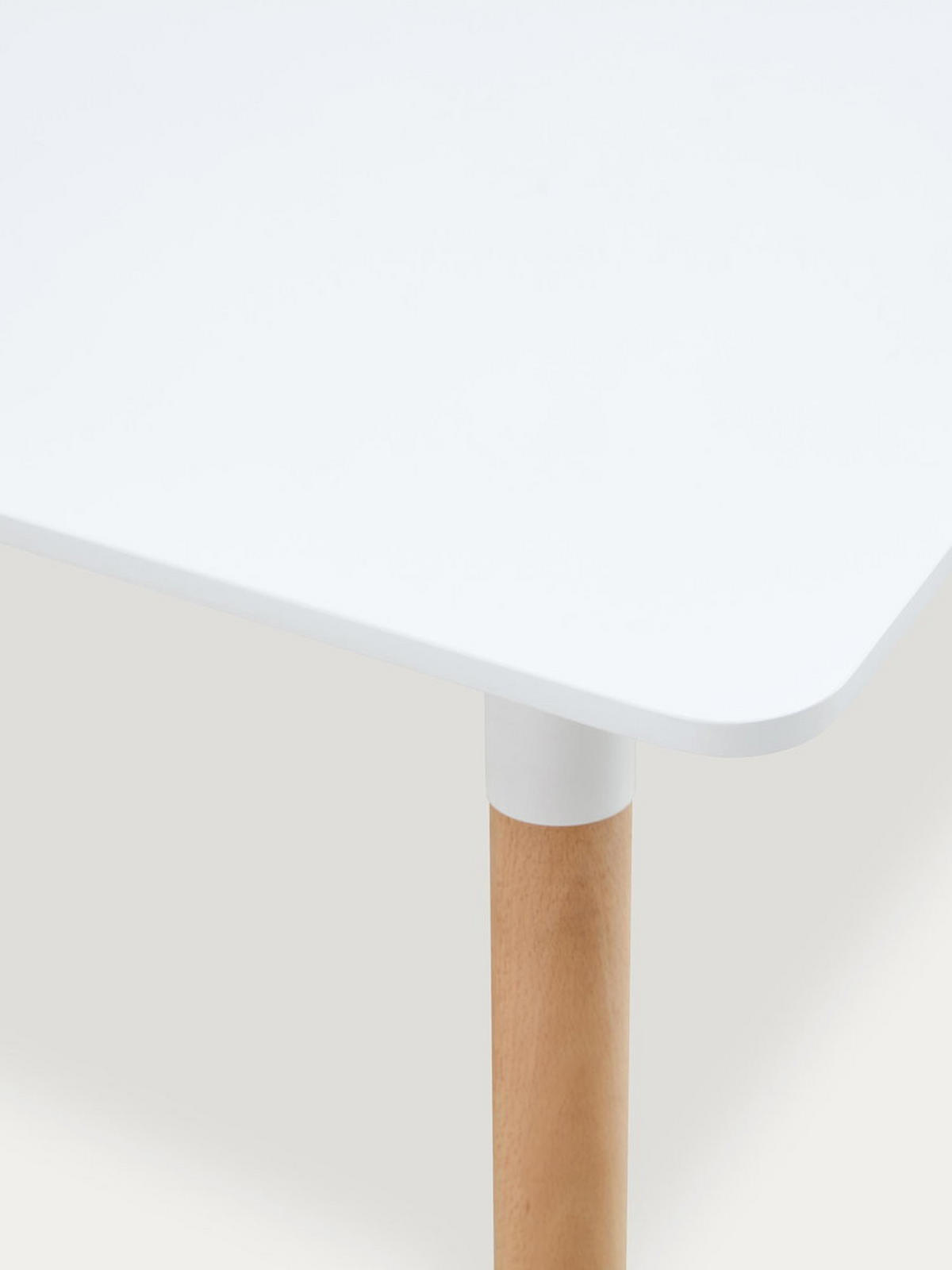 ESSTISCH Lora Natur - Weiß 80 x 120 - Braun, Holz (120/80/74cm) - Kenay Home