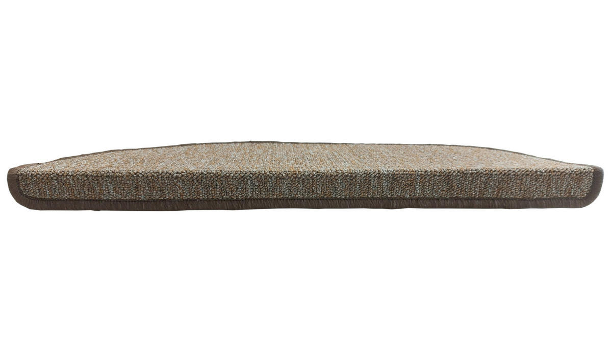 STUFENMATTE Set. 15 Stück "Napoli" Flachgewebe uni Braun 24 x 65 cm - Braun, Textil (24/65/4cm) - oKu-Tex