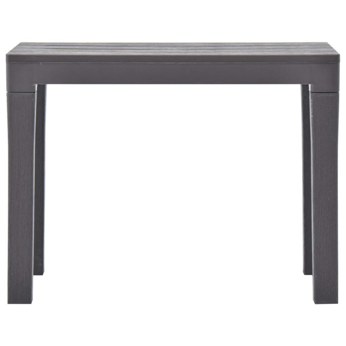 GARTENBÄNKE 2 Stk. Moccafarben Kunststoff - Grau, Kunststoff (60/45/38.5cm) - furnicato