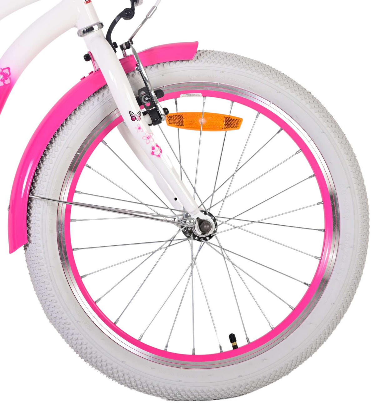 KINDERFAHRRAD Lovely - Mädchen - 20 Zoll - Rücktritt + Handbremse - Rosa - Rosa, Metall (82cm) - TPFSports