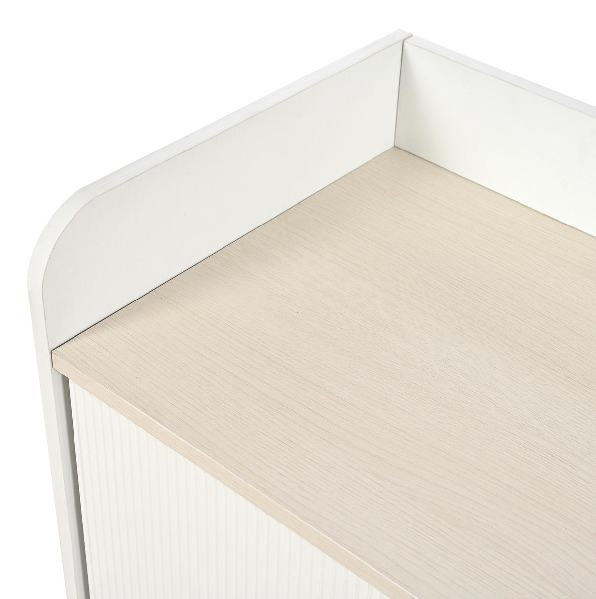 SIDEBOARD in Weiß Kommode mit Stauraumregalen für Wohnzimmer und Schlafzimmer, B117.5/T39.5/H79 cm - Weiß, Holzwerkstoff/Metall (117.5/80/39.5cm) - STILVORA