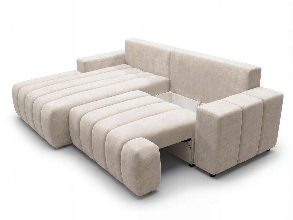 ECKSOFA Caleo Beige Links - Beige, Holz/Textil (270/170cm) - Graingold
