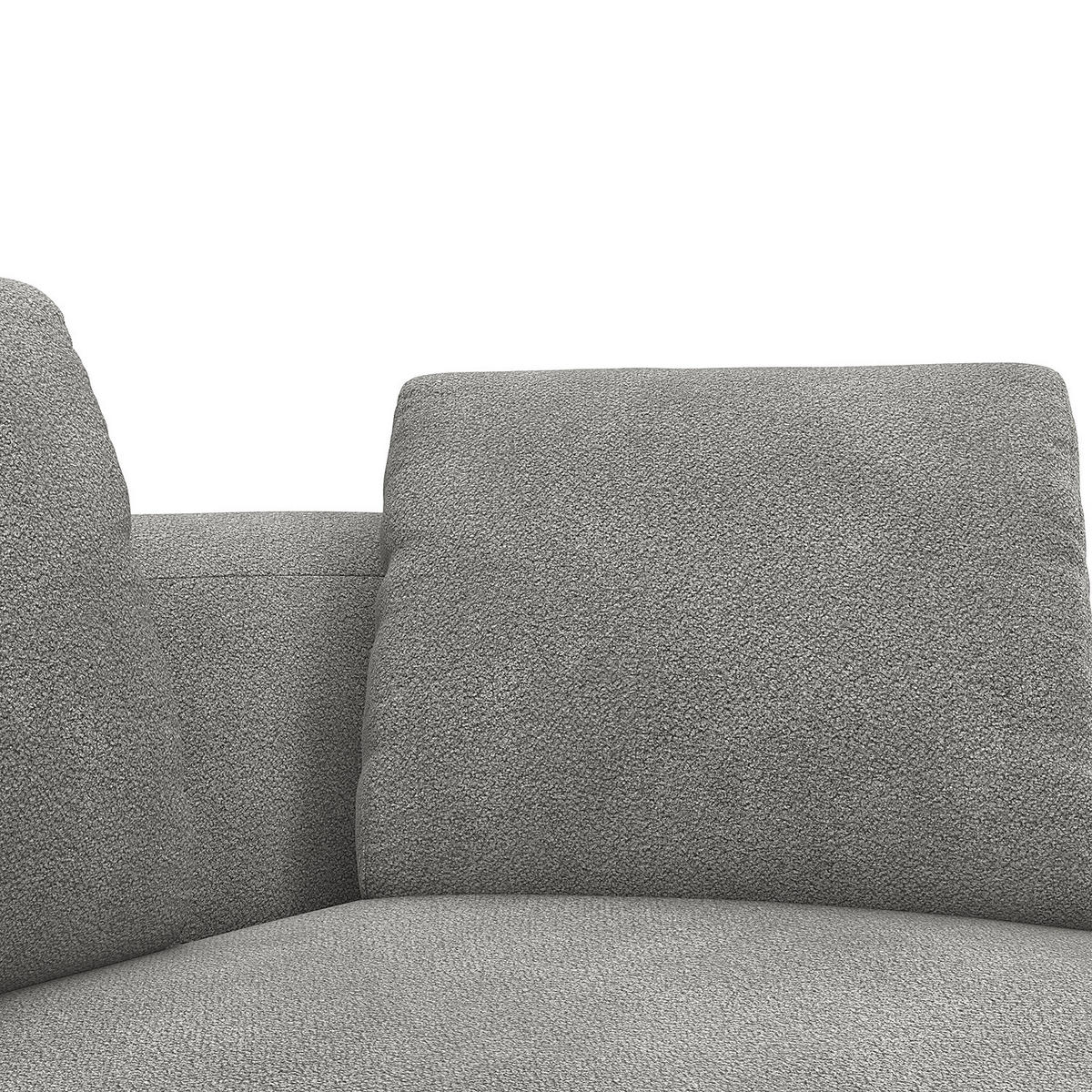 2,5-SITZER SOFA - Grau, Textil (186/74/102cm) - home24