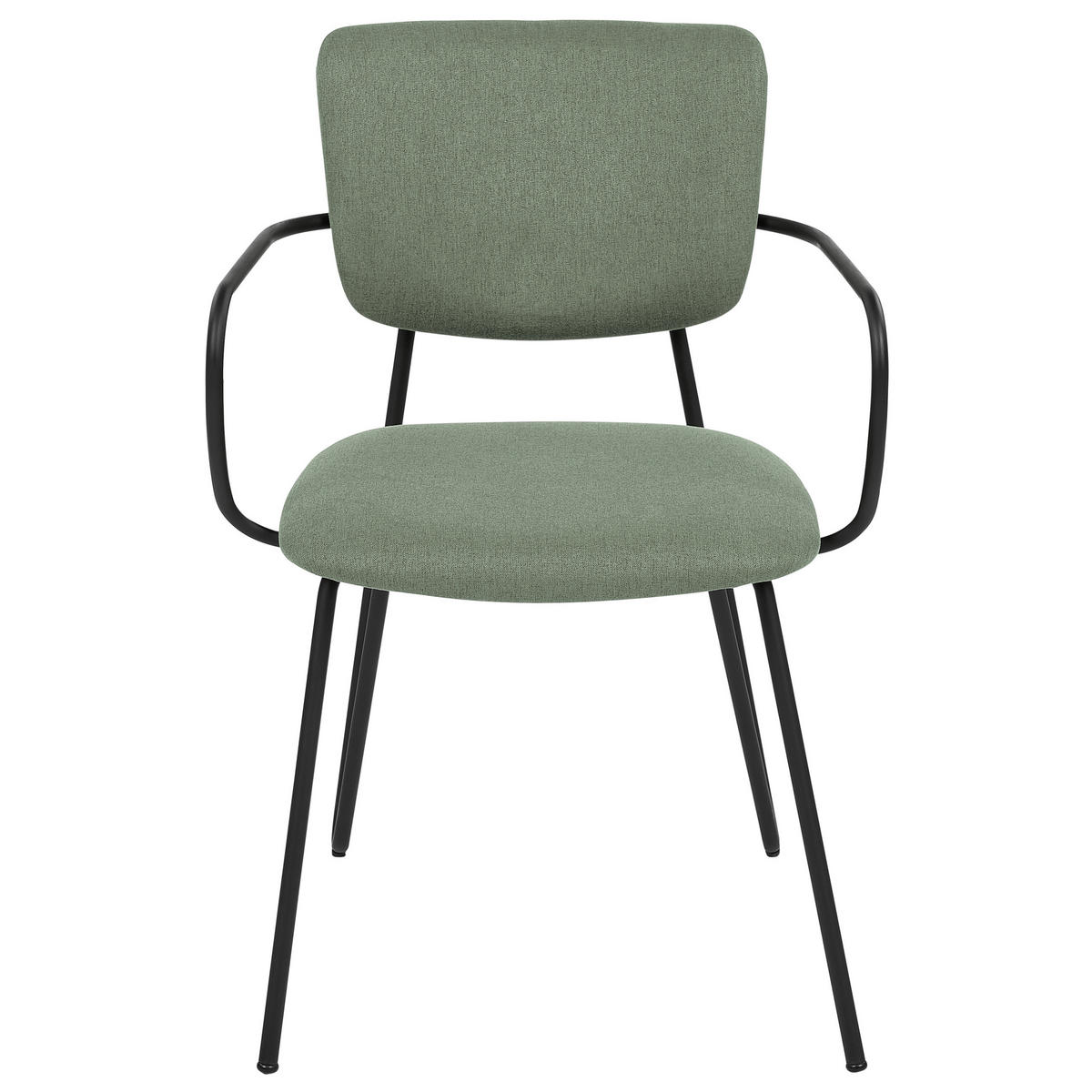 ÉTKEZŐSZÉK 2 darabos Szett Kárpit Zöld Elko - zöld, textil/fém (53/80/54cm) - Beliani