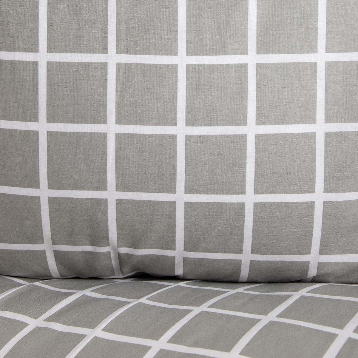 BETTWÄSCHE Reyes grau-weiß 140/200 cm - Grau, Textil (140/200cm) - Homla