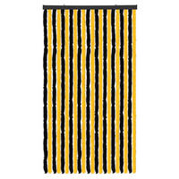 FLAUSCHVORHANG (90x200 cm) Türvorhang in "Schwarz-Gelb" - Dunkelgelb, Kunststoff (90/2/200cm) - Arsvita