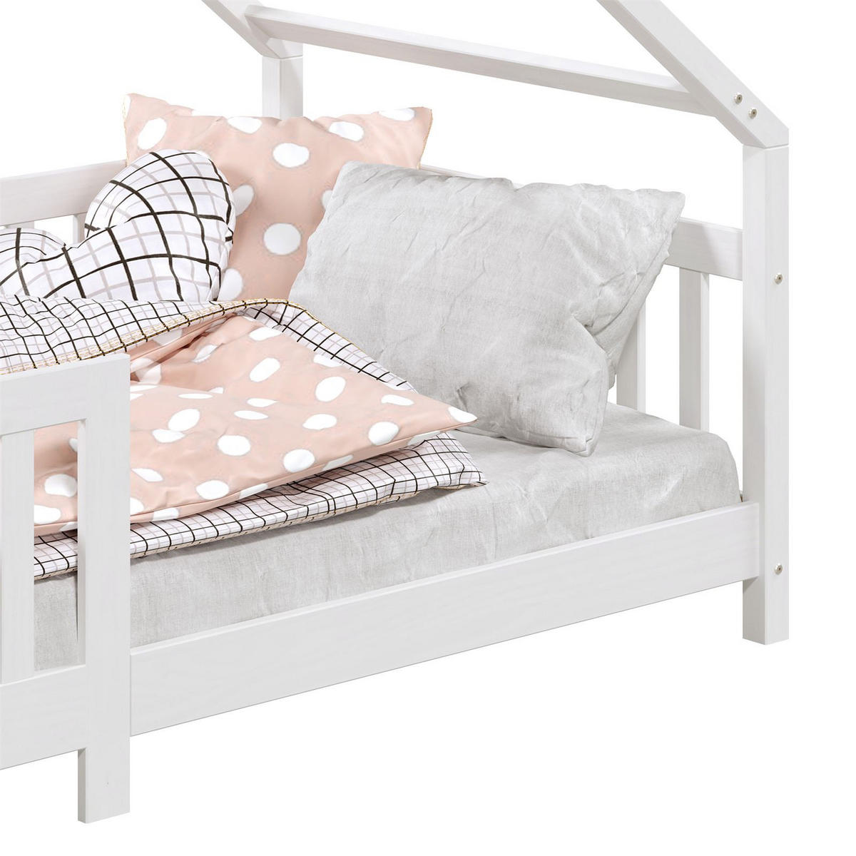 HAUSBETT CORA 90x190 cm weiß - Weiß, Holz (90/190cm) - IDIMEX