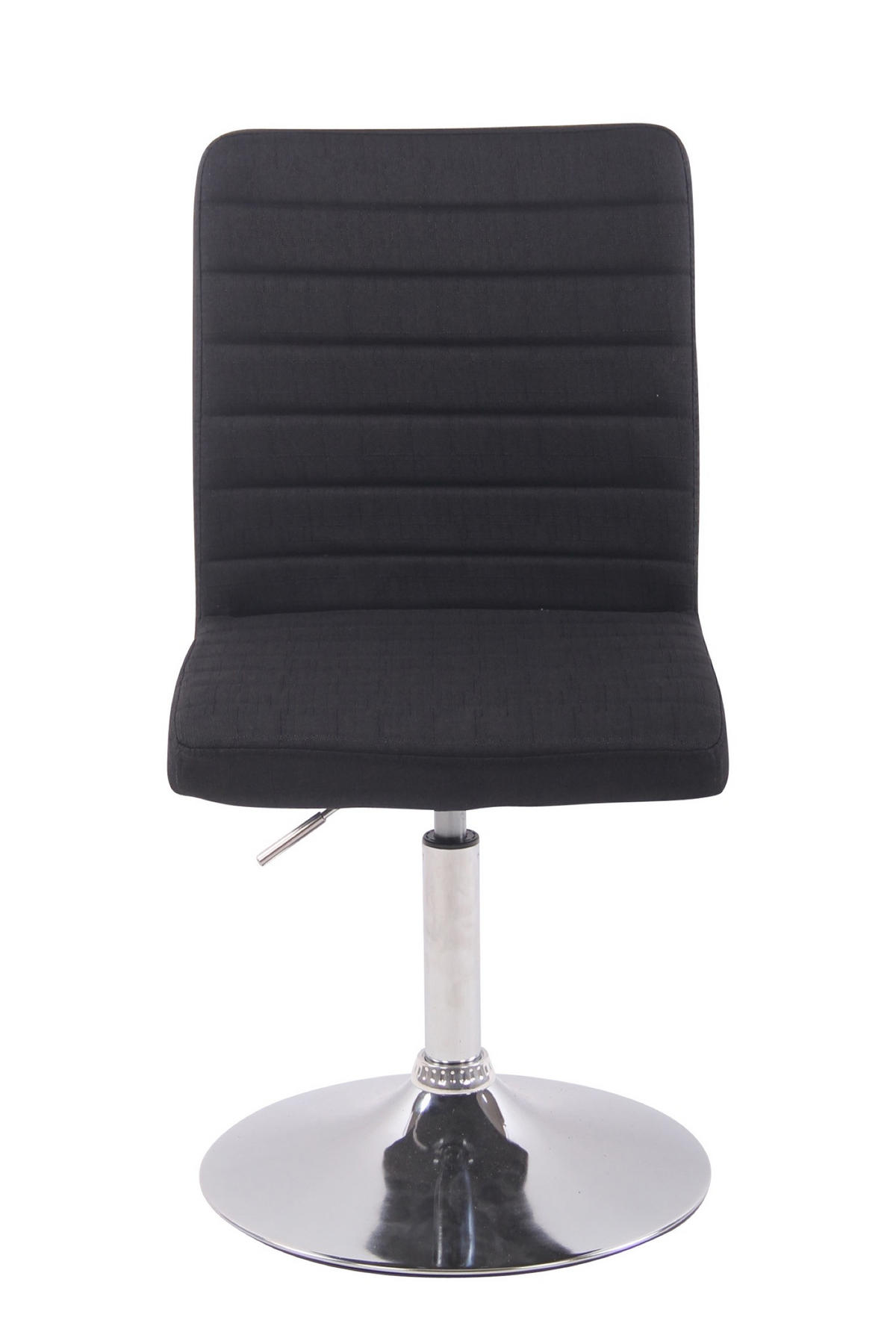ESSZIMMERSTUHL Evon, Stoff schwarz - Edelstahlfarben/Schwarz, Textil/Metall (44/97/60cm) - TPFLiving
