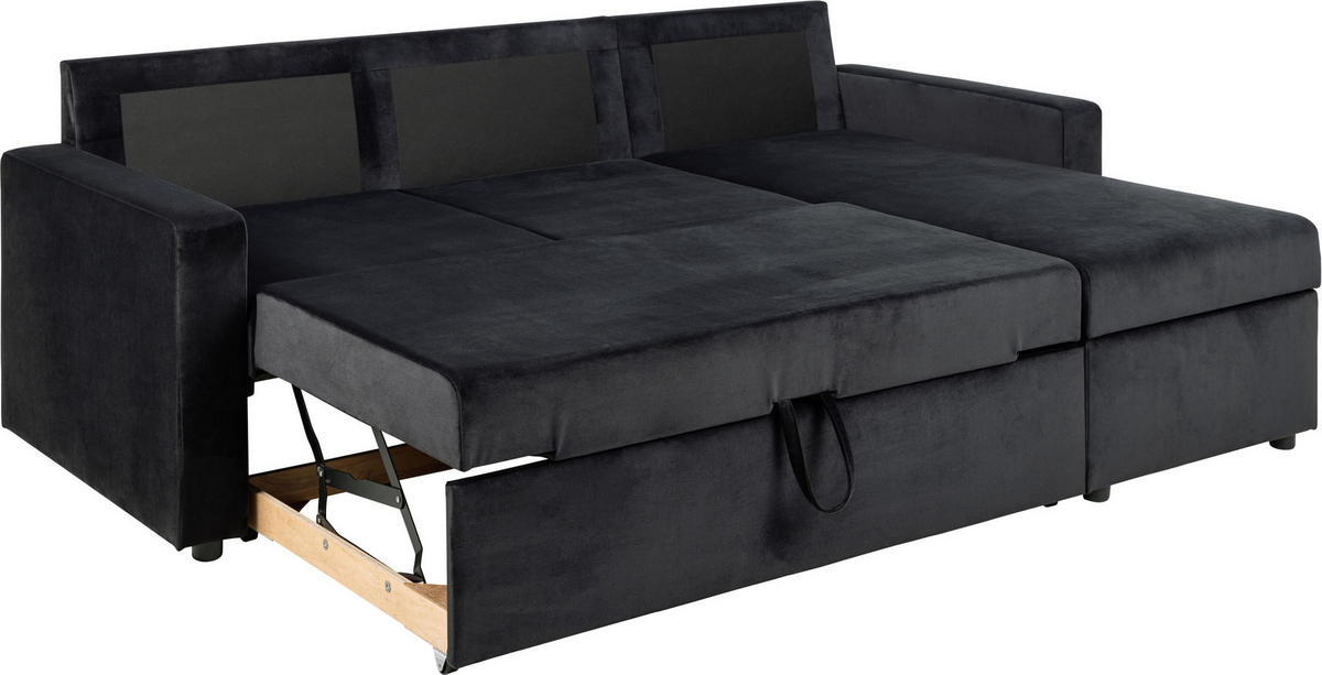 SCHLAFSOFA anthrazitgrau - Anthrazit, Holzwerkstoff (218/155cm) - ebuy24