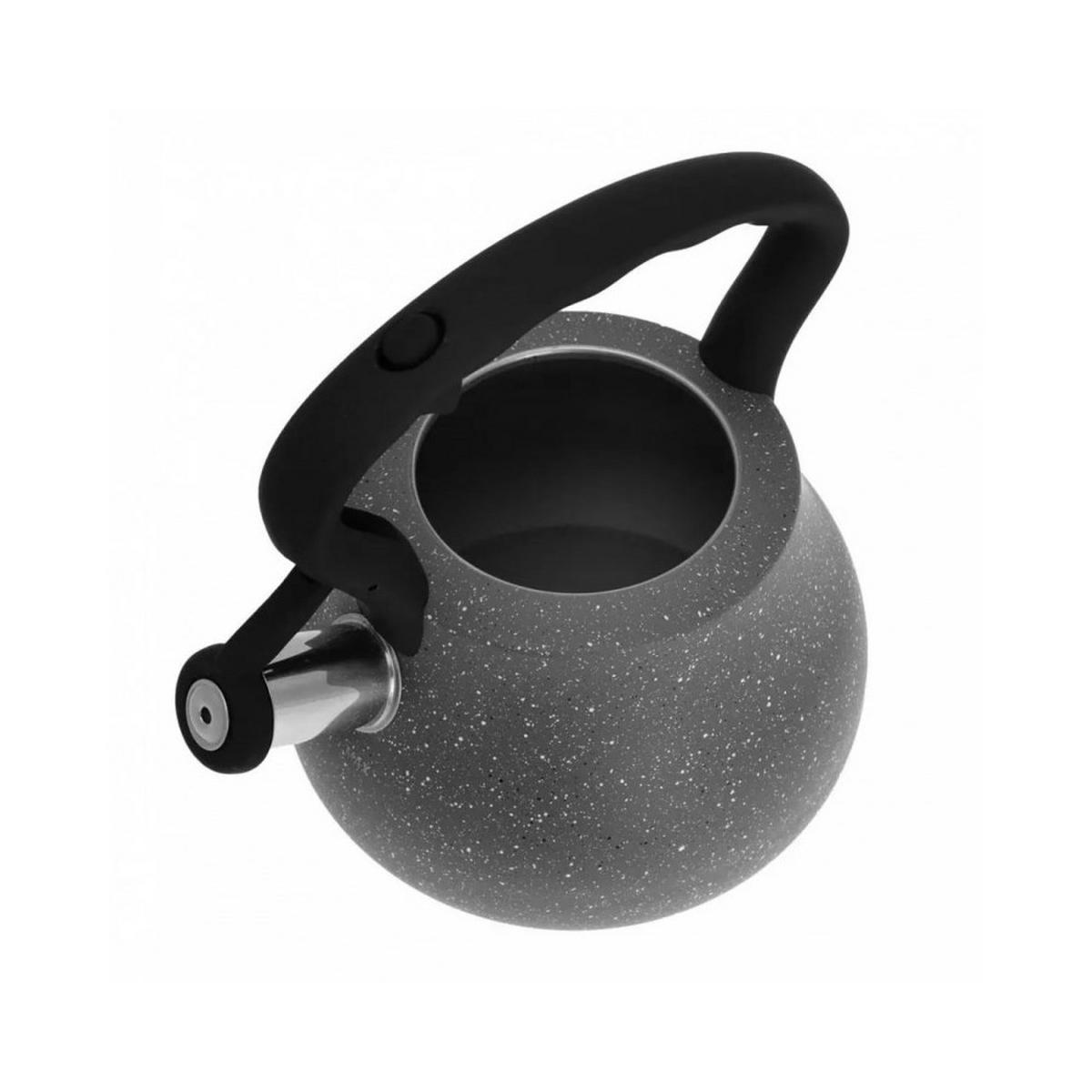 WASSERKESSEL Graphit 24/20/21 cm 7753 - Graphitfarben, Metall (24cm) - Klausberg 