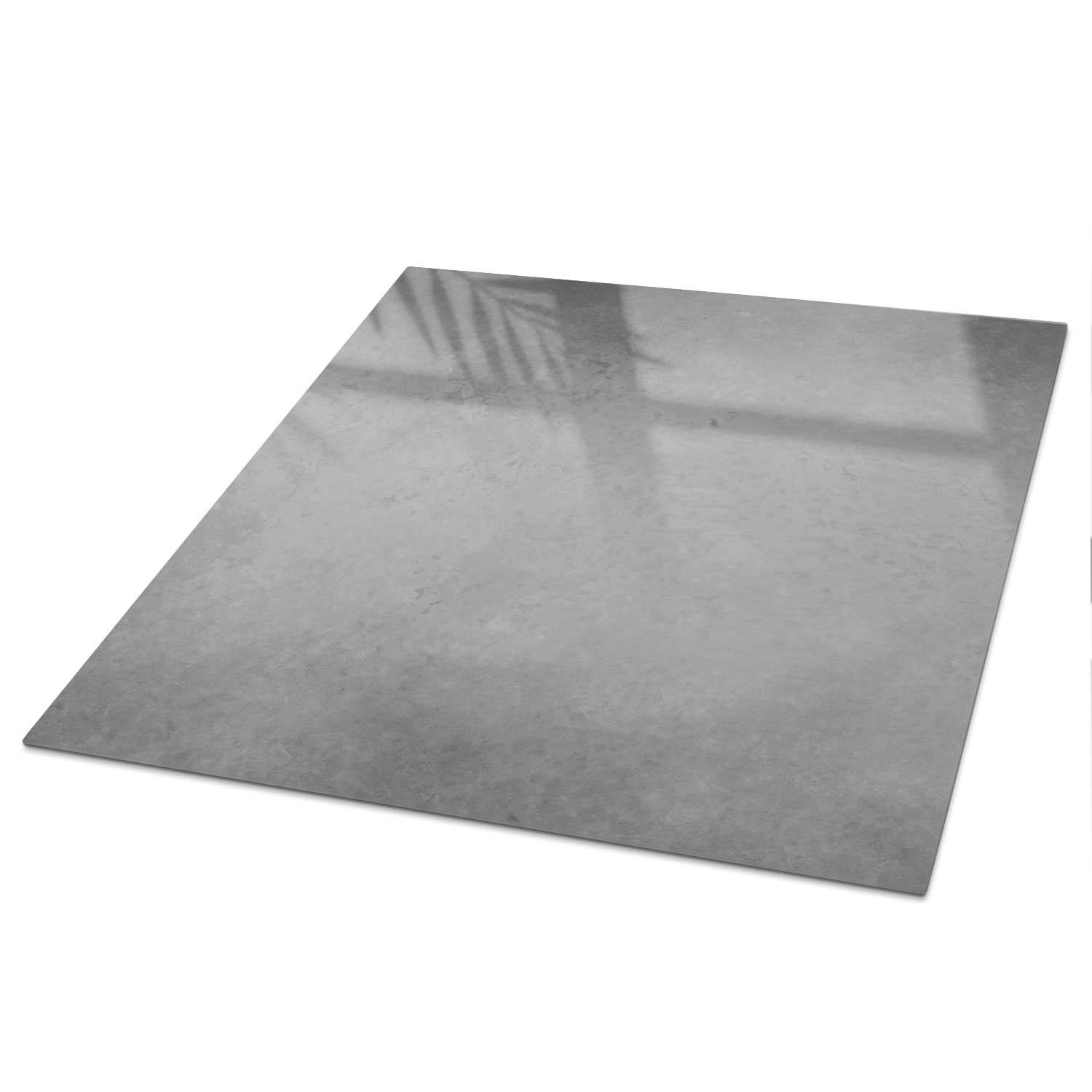 TISCHPLATTE 50x50 cm – Graue Textur - Weiß, Glas (0.4/50/50cm) - Wallfluent