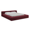 POLSTERBETT mit Lattenrost 200x260 Rot - Rot/Weinrot, Kunststoff/Textil (140/200cm) - Makamii