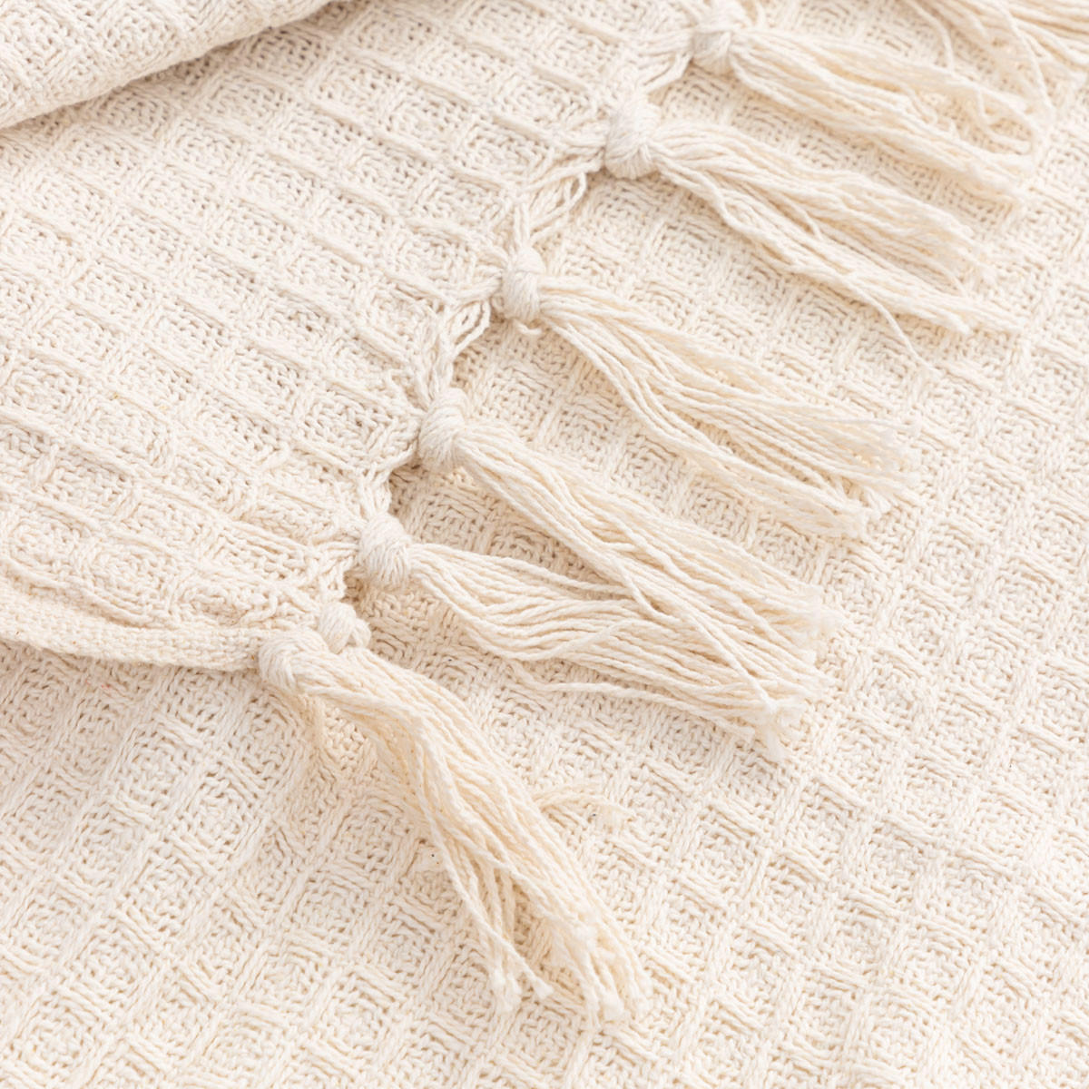 DECKE Vaffel beige 130/170 cm - Beige, Textil (130/170cm) - Homla