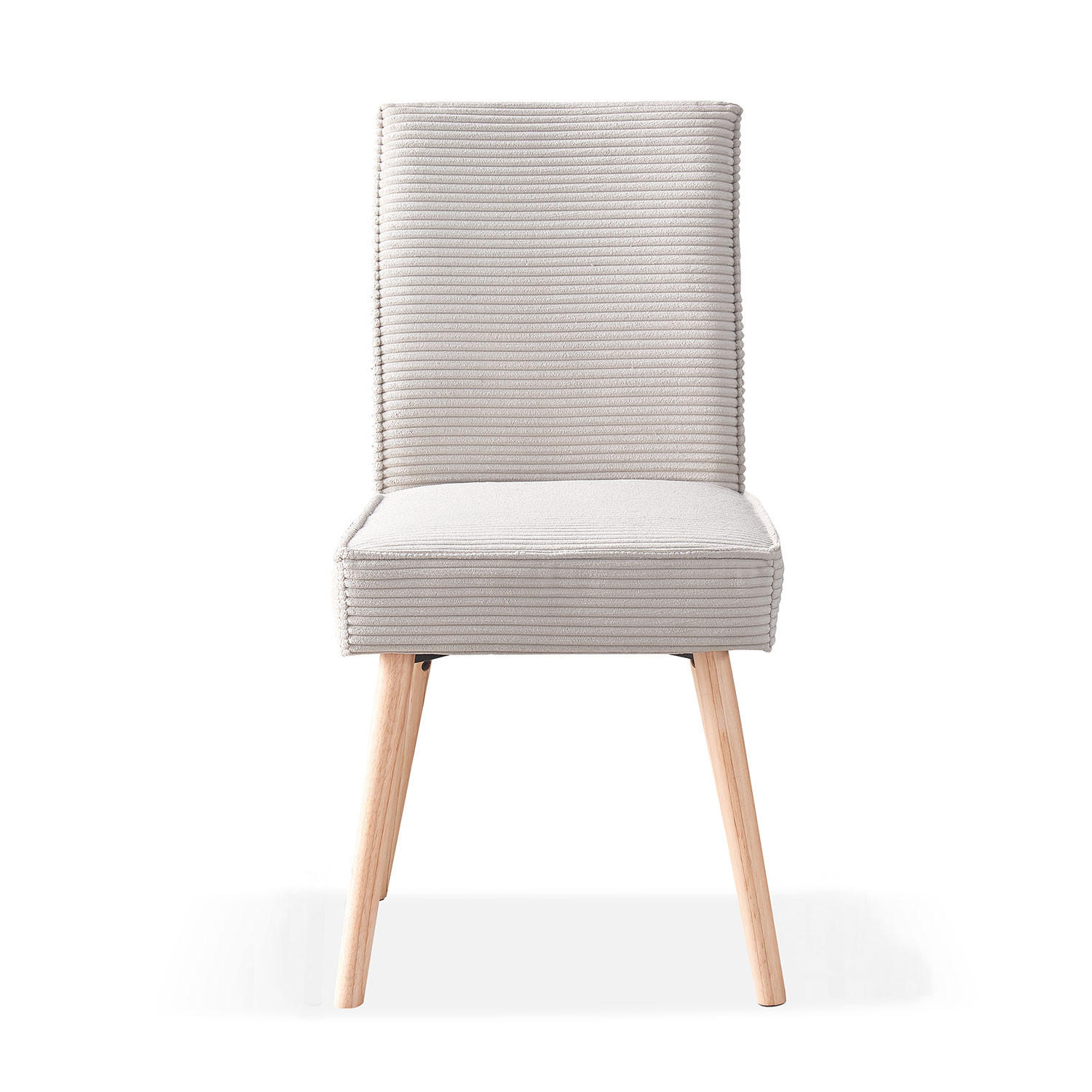 STUHL CEDRIC Grau 2 Stück - Grau, Eichenholz/Textil (49/91/61cm) - B&D Home