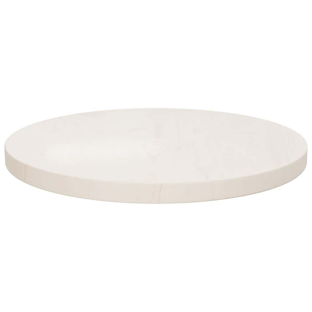 TISCHPLATTE Weiss Ø40/2,5 Cm Massivholz Kiefer - Weiß, Holz (40/40/2.5cm) - vidaXL