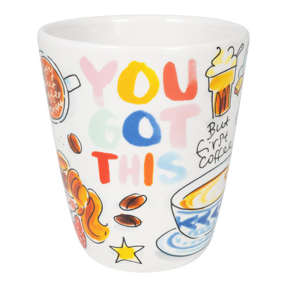 BECHER Kaffee in Bunt - 350 ml - Multicolor, Keramik (0.35L) - Blond Amsterdam