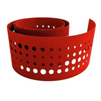 SICHTSCHUTZSTREIFEN zaun|zu PREMIUM dekor Pulse Sichtschutz Rot 2,55m - Rot, Kunststoff (255/19cm) - ZAUN|ZU