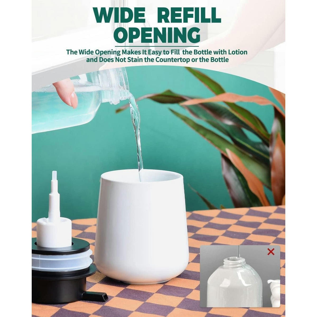 SEIFENSPENDER Keramik Weiß 350 ml - Weiß, Keramik (5.8/12.5/9.2cm)