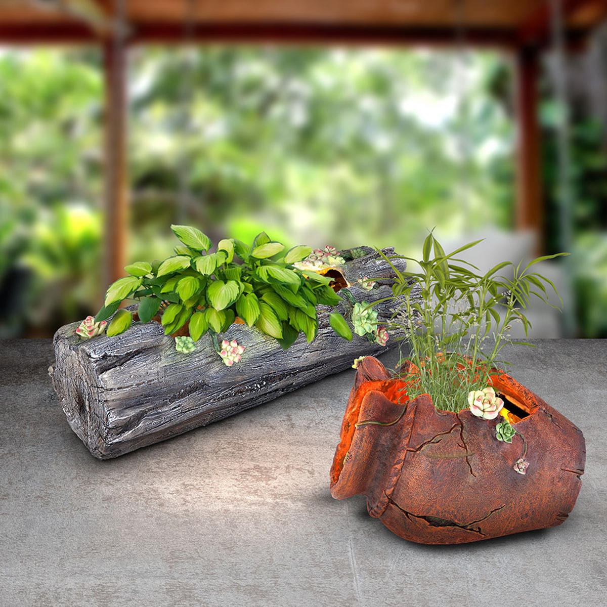 LED AUSSENLEUCHTE Solarleuchte Braun Orientalisch - Braun, Kunststoff (27/20.3/20cm) - Globo Lighting