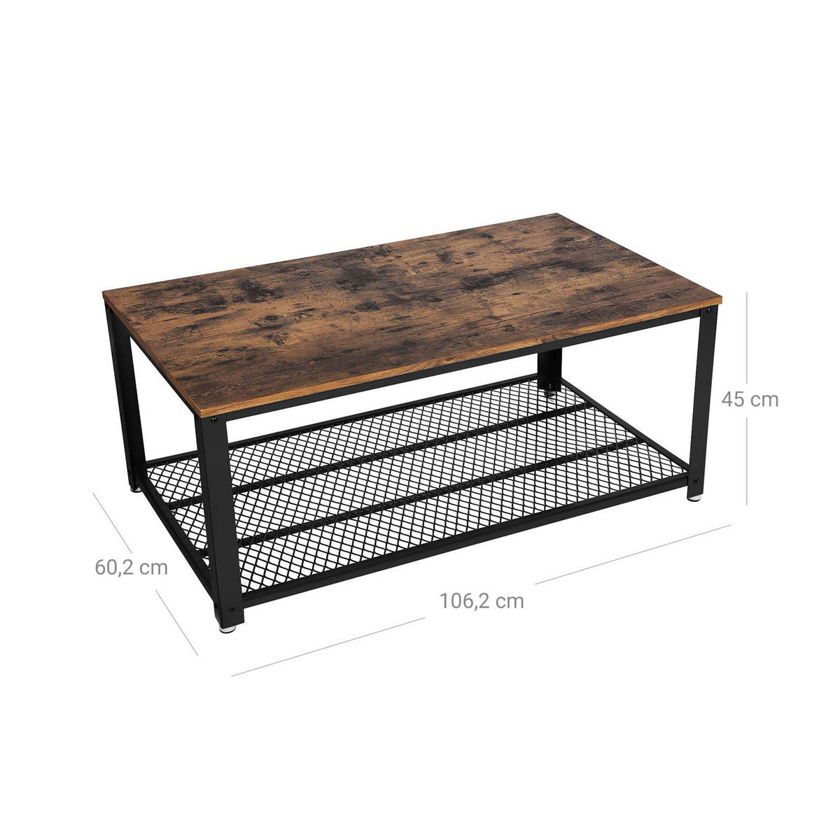 COUCHTISCH - Braun, Holzwerkstoff (106/45/60cm) - Hansiro